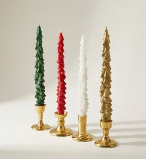 شموع شجرة الميلاد الطويلة