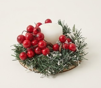 נר פירות יער אדומים