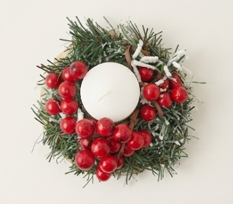 נר פירות יער אדומים