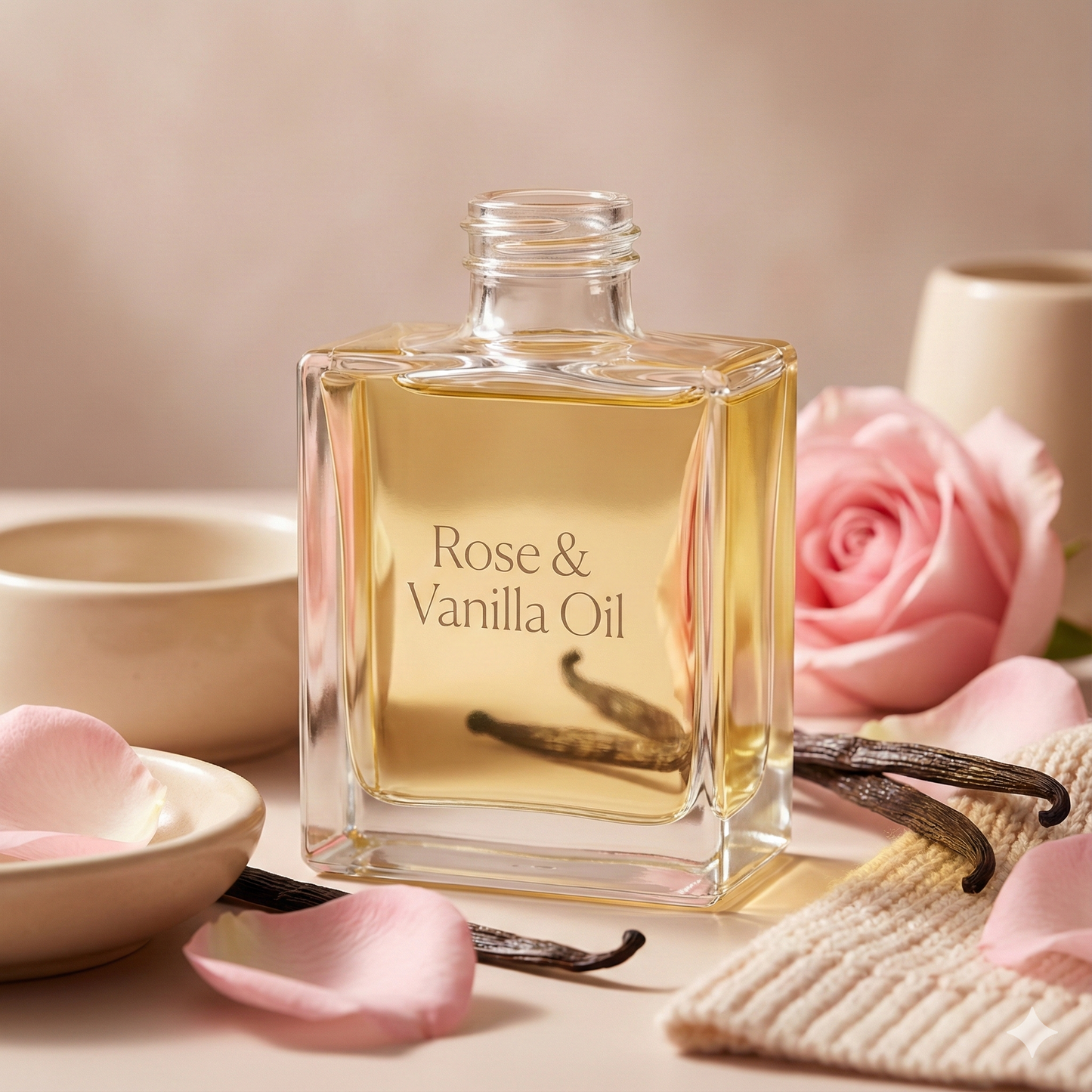 زيت الورد و الفانيل